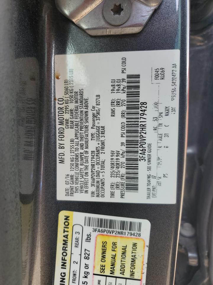 2017 Ford All models VIN 3FA6P0VP2HR179428 photo 12