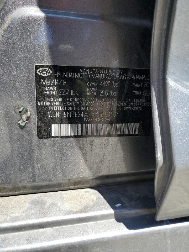 2019 HYUNDAI Sonata se VIN 5NPE24AFXKH784834 photo 12
