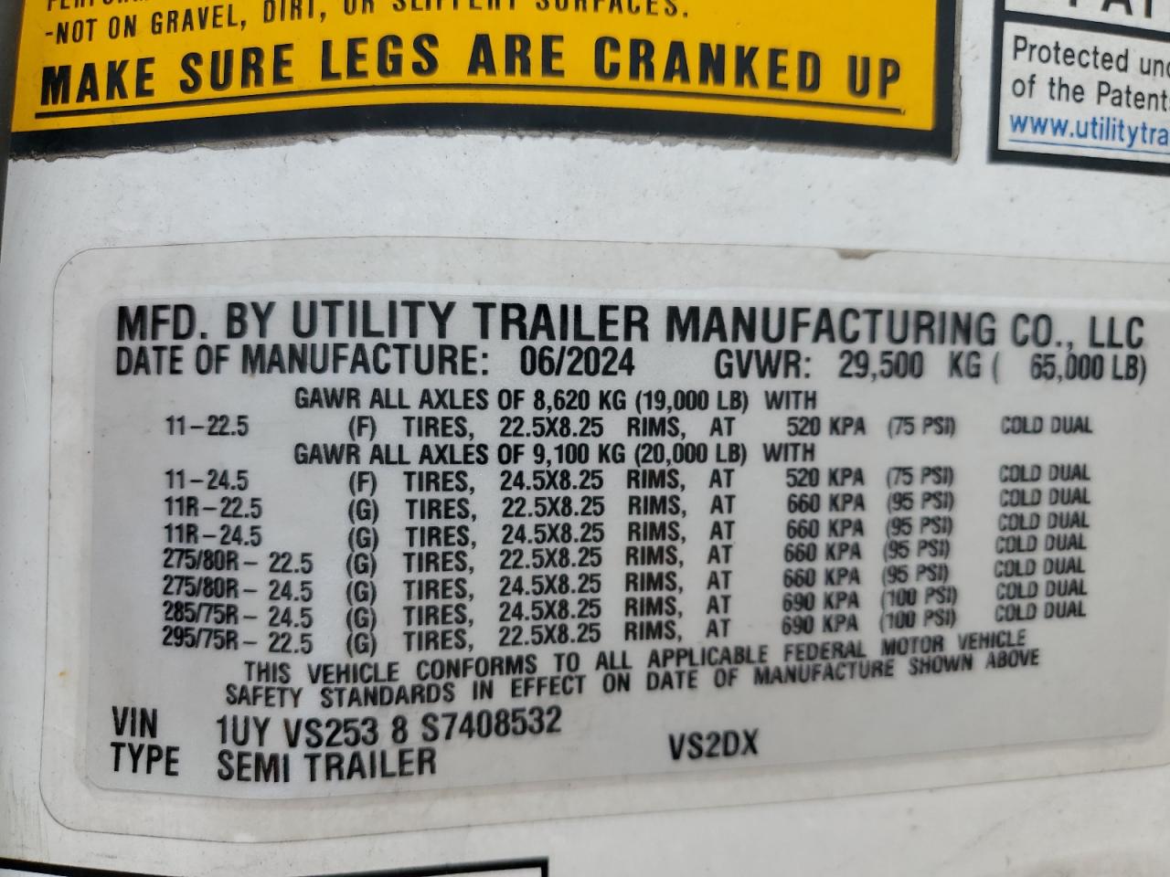 2025 UTILITY All models VIN 1UYVS2538S7408532 photo 10