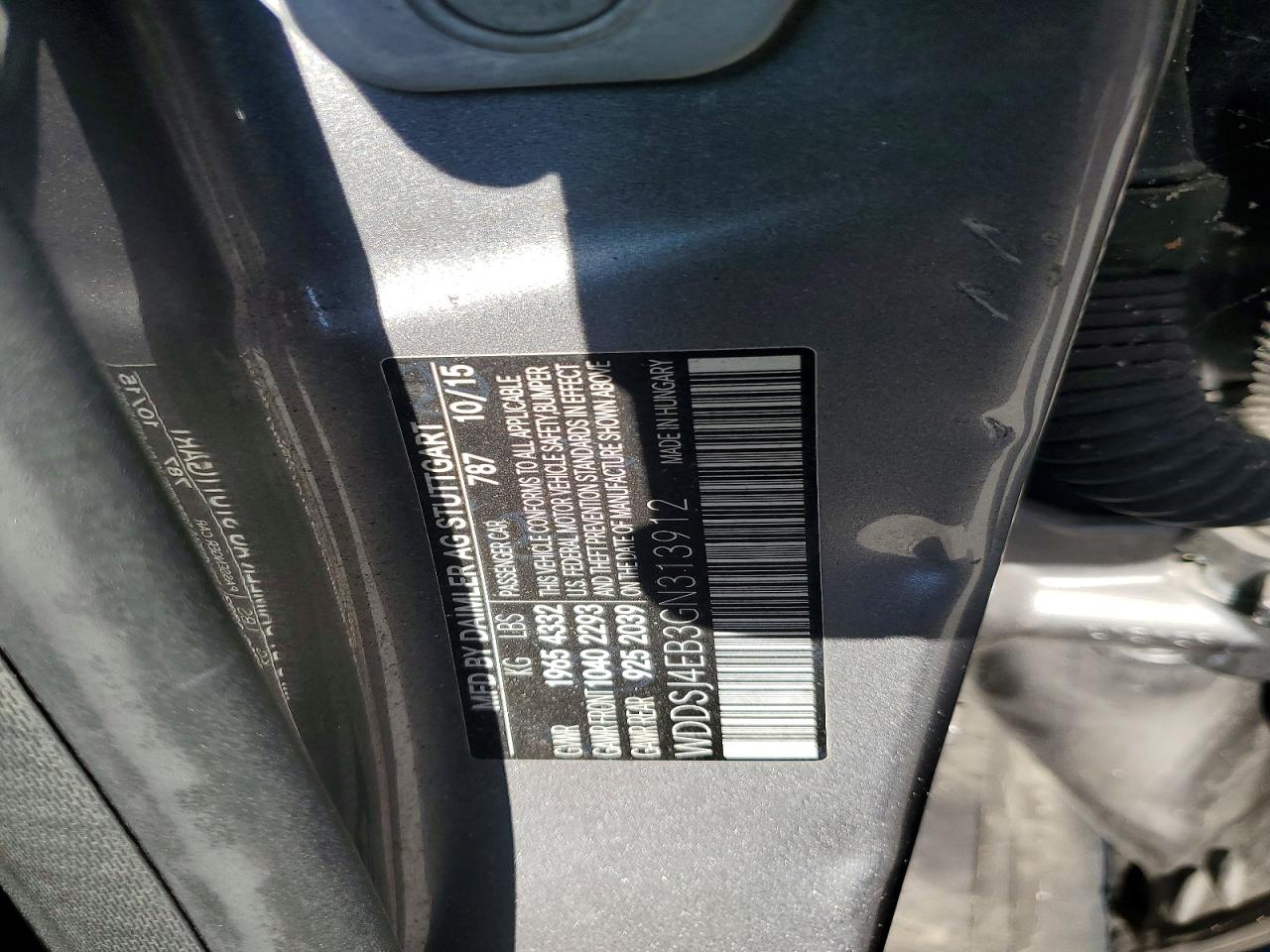 2016 Mercedes-Benz Cla-class VIN WDDSJ4EB3GN313912 photo 12