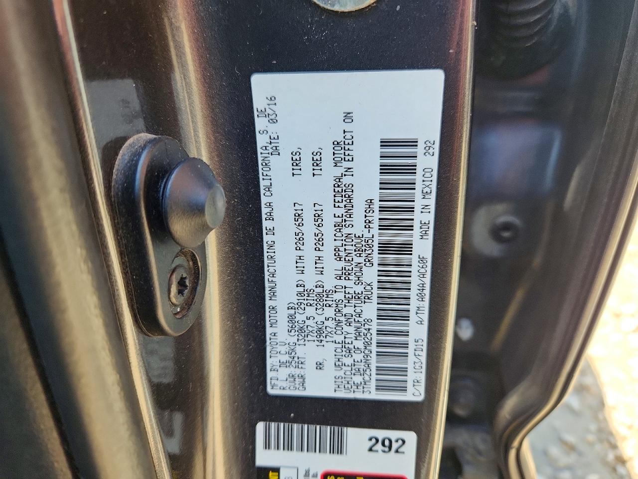 2016 Toyota Tacoma trd VIN 3TMCZ5AN9GM025478 photo 12