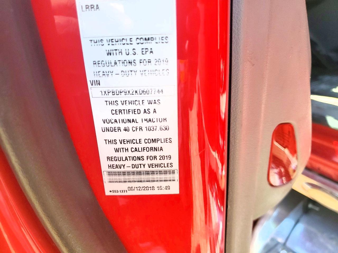 2019 PETERBILT All other VIN 1XPBDP9X2KD607744 photo 10
