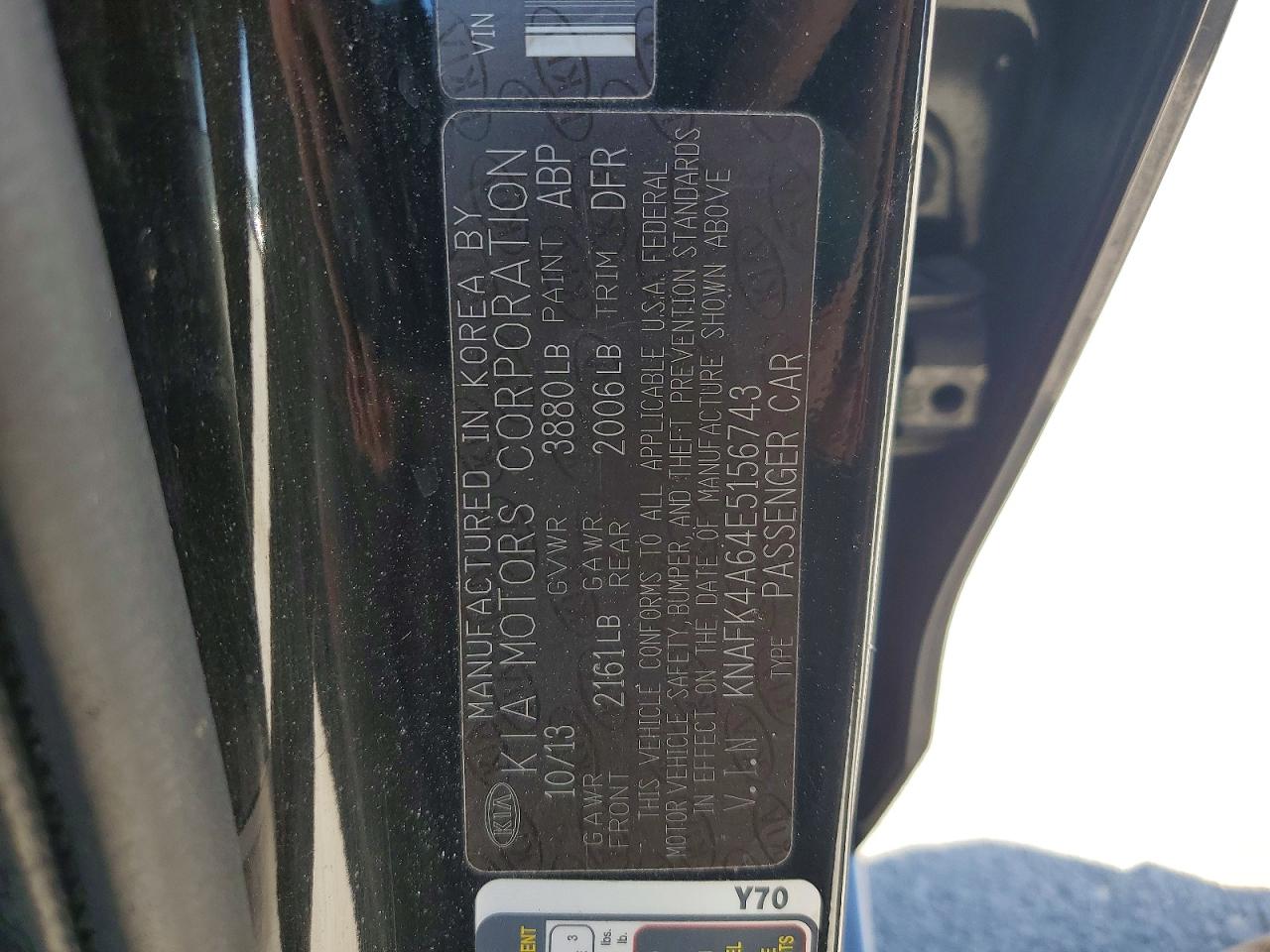2014 Kia Forte VIN KNAFK4A64E5156743 photo 12