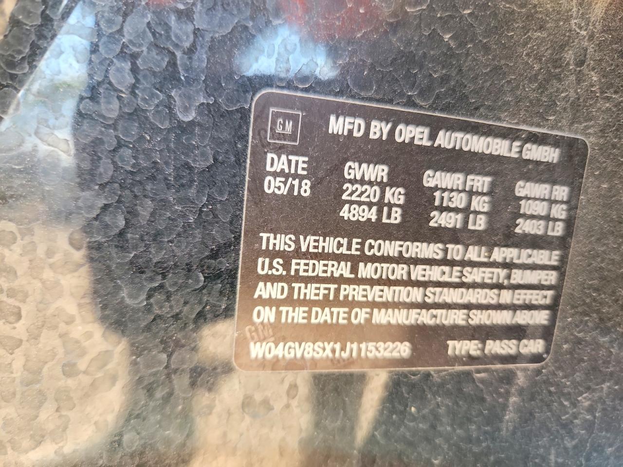 2018 Buick Regal VIN W04GV8SX1J1153226 photo 12