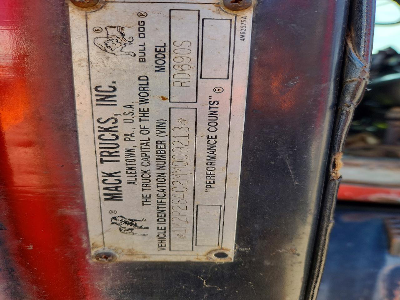 1991 MACK All other VIN 1M2P264C2MM009213 photo 10