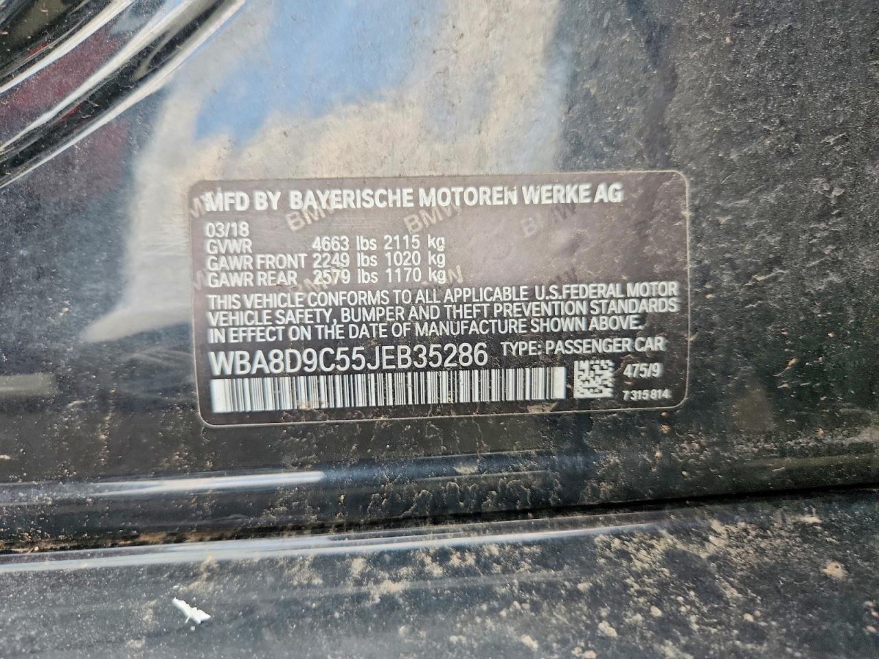 2018 BMW 3 series VIN WBA8D9C55JEB35286 photo 12