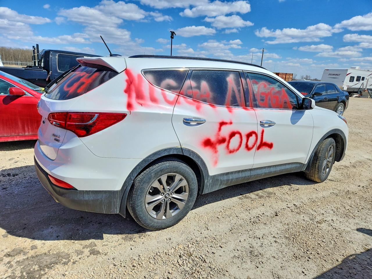 2014 Hyundai Santa fe VIN 5XYZUDLB1EG222709 photo 3