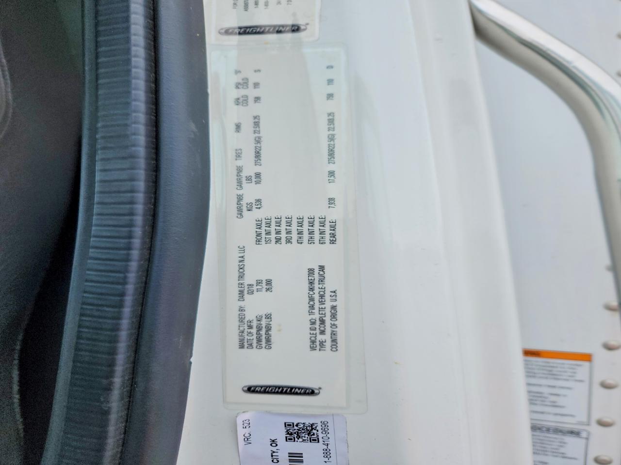 2019 FREIGHTLINER All other VIN 1FVACWFC4KHKE7008 photo 12