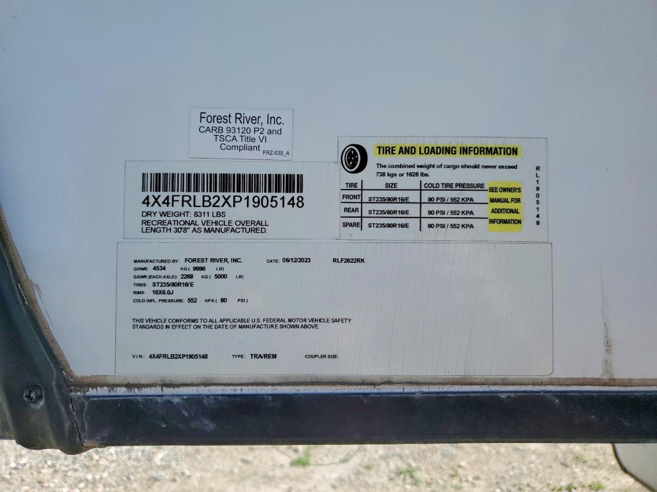 2023 FOREST All models VIN 4X4FRLB2XP1905148 photo 10