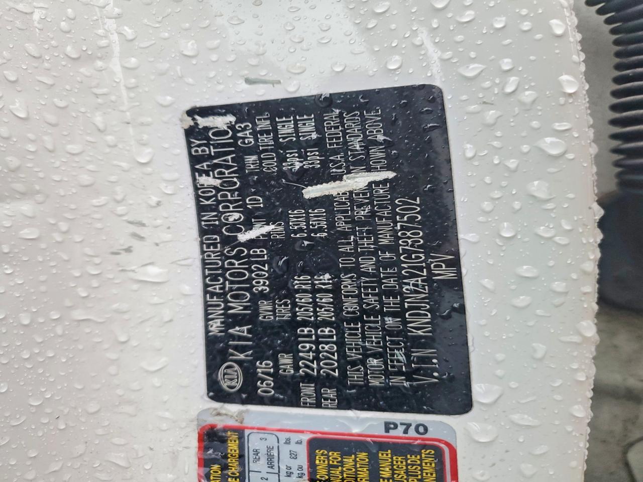 2016 Kia Soul base VIN KNDJN2A21G7387502 photo 12
