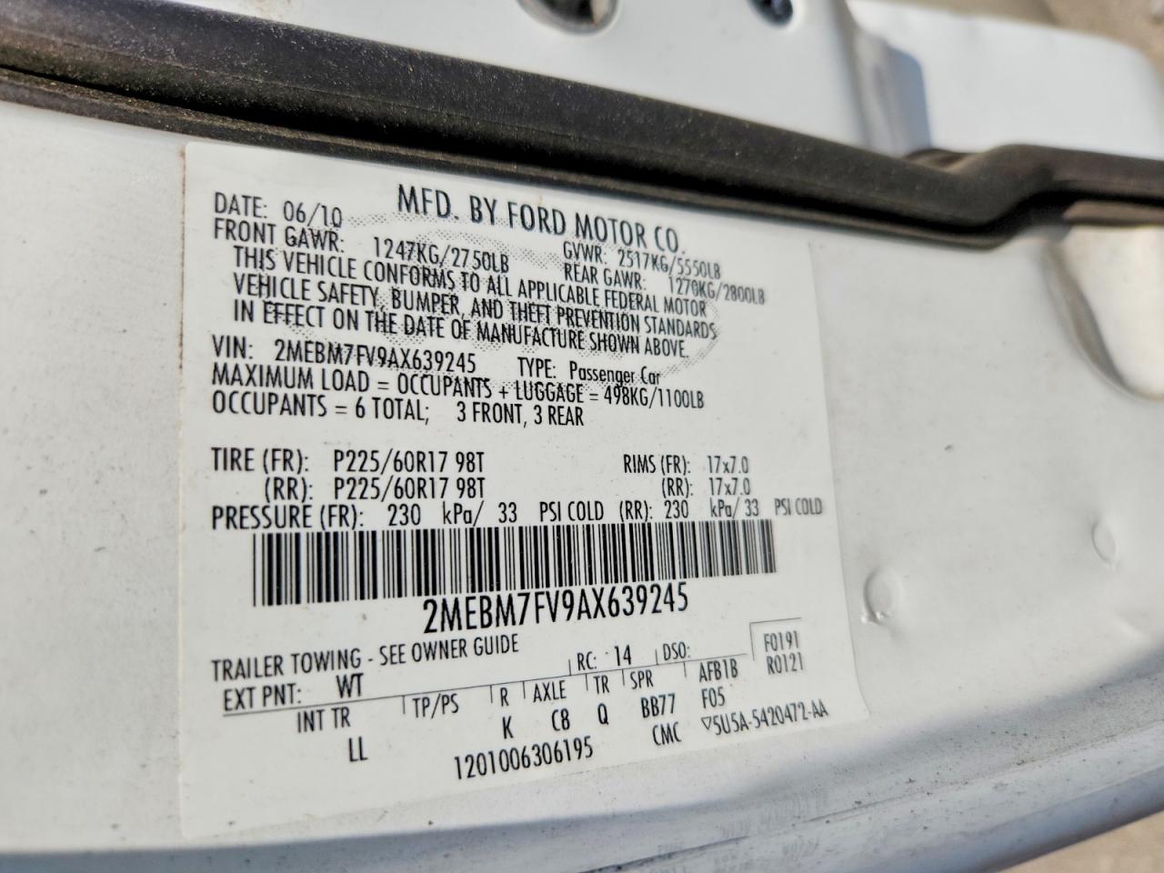 2010 Mercury Grmarquis VIN 2MEBM7FV9AX639245 photo 12