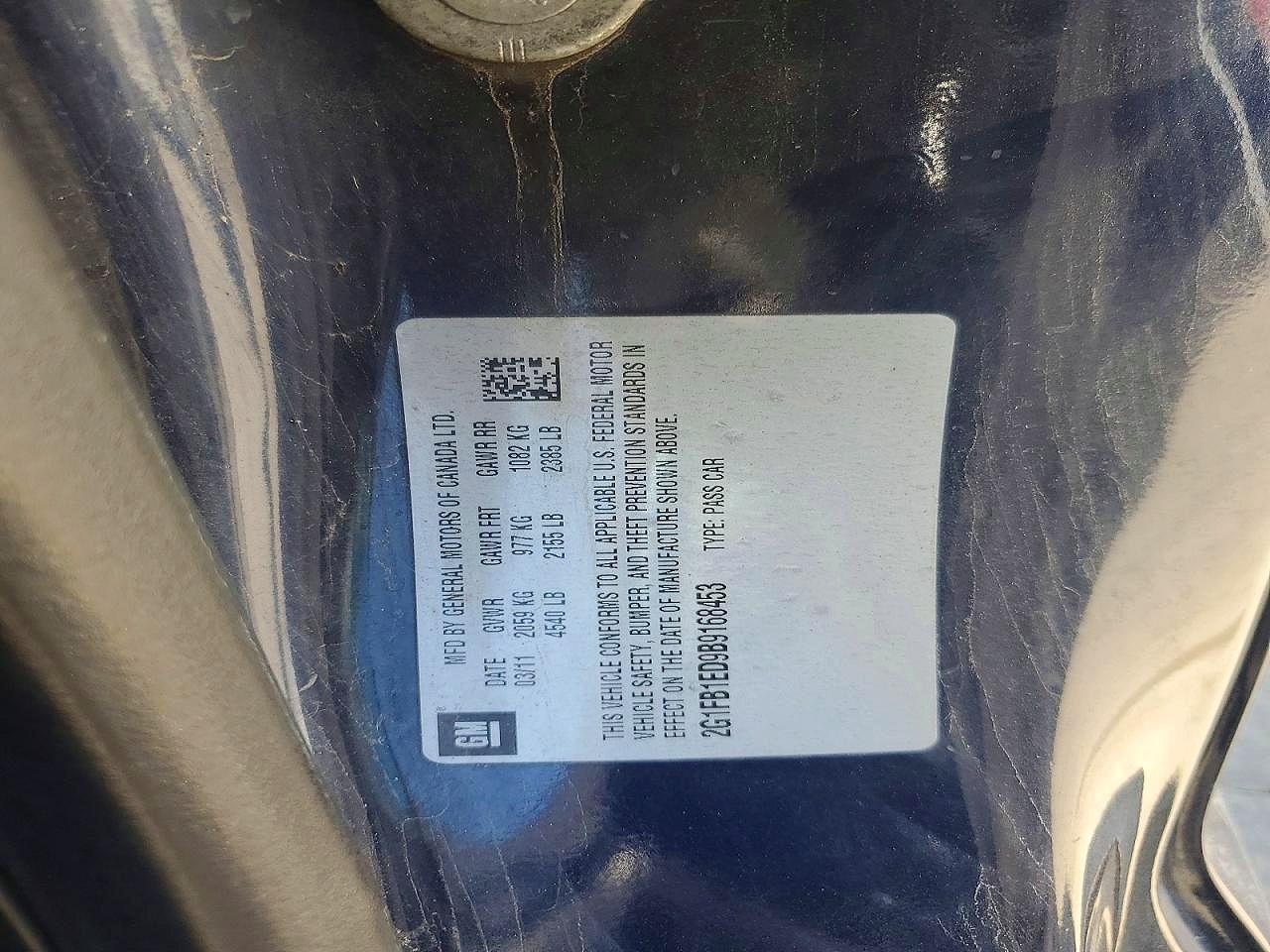 2011 CHEV Camaro VIN 2G1FB1ED9B9168453 photo 12