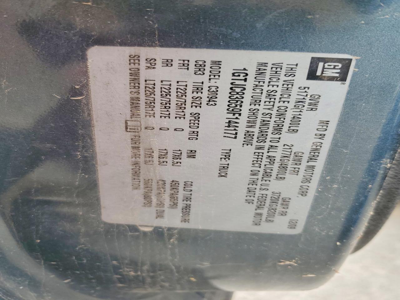 2008 Chevrolet All models VIN 1GCHC23698F105781 photo 12