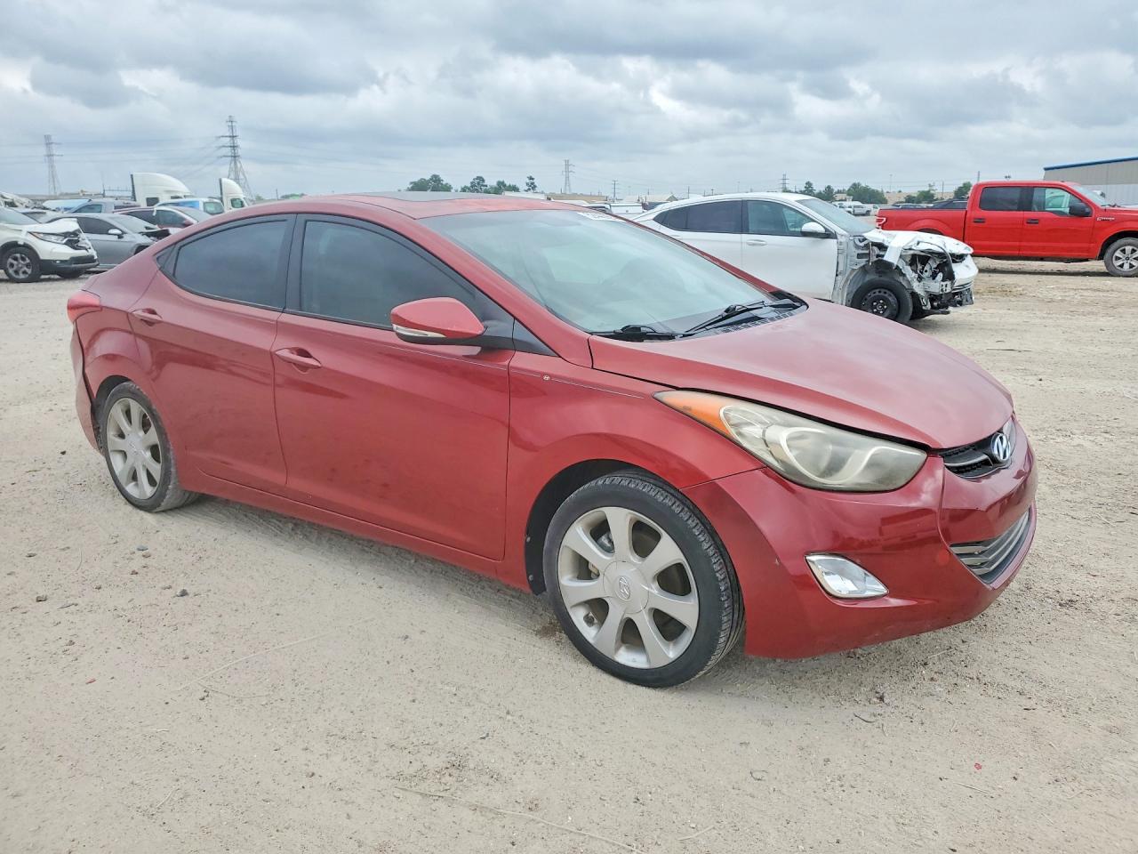 2012 HYUN Elantra VIN KMHDH4AEXCU462506 photo 4