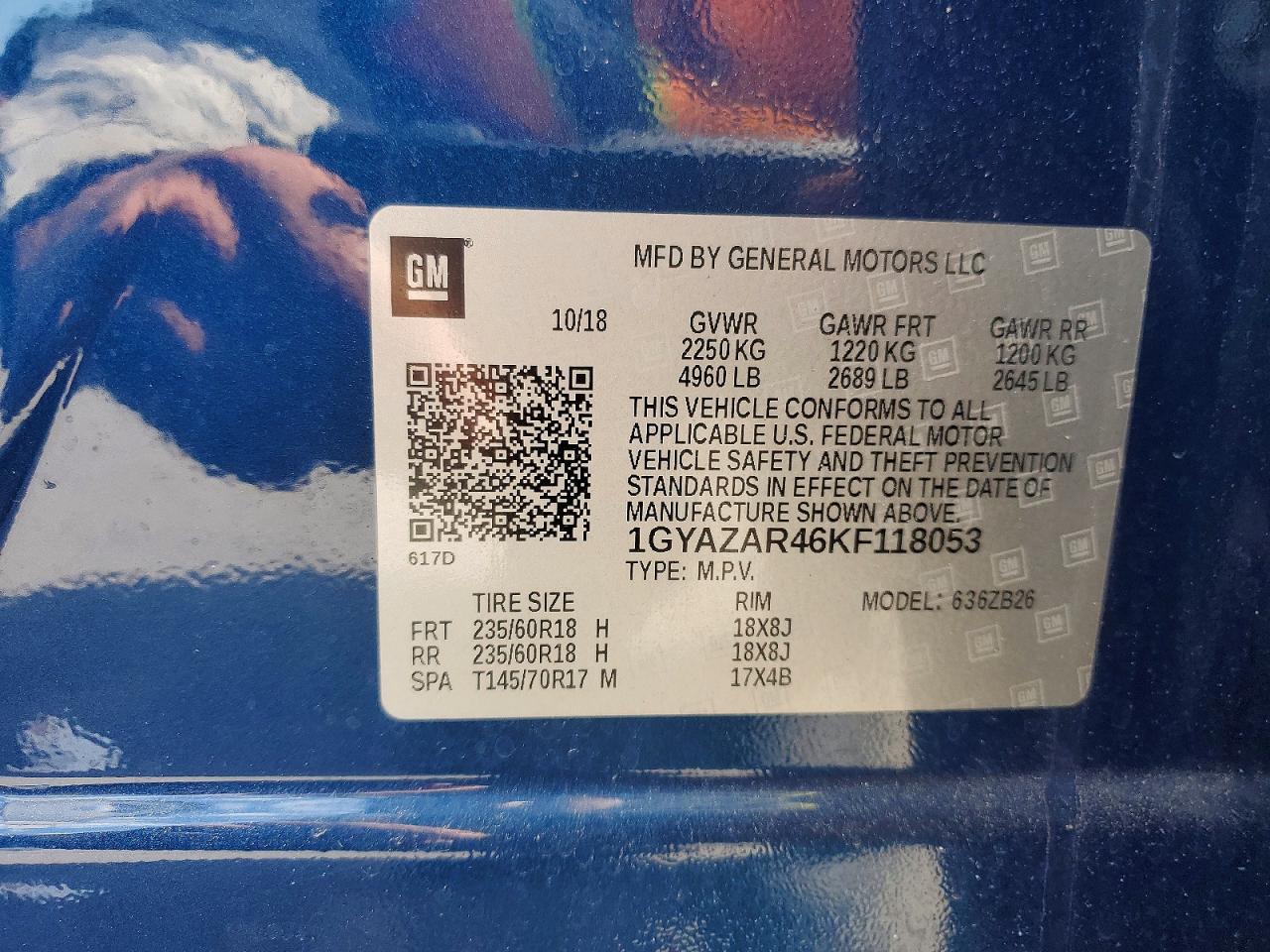 2019 Cadillac Xt4 VIN 1GYAZAR46KF118053 photo 12