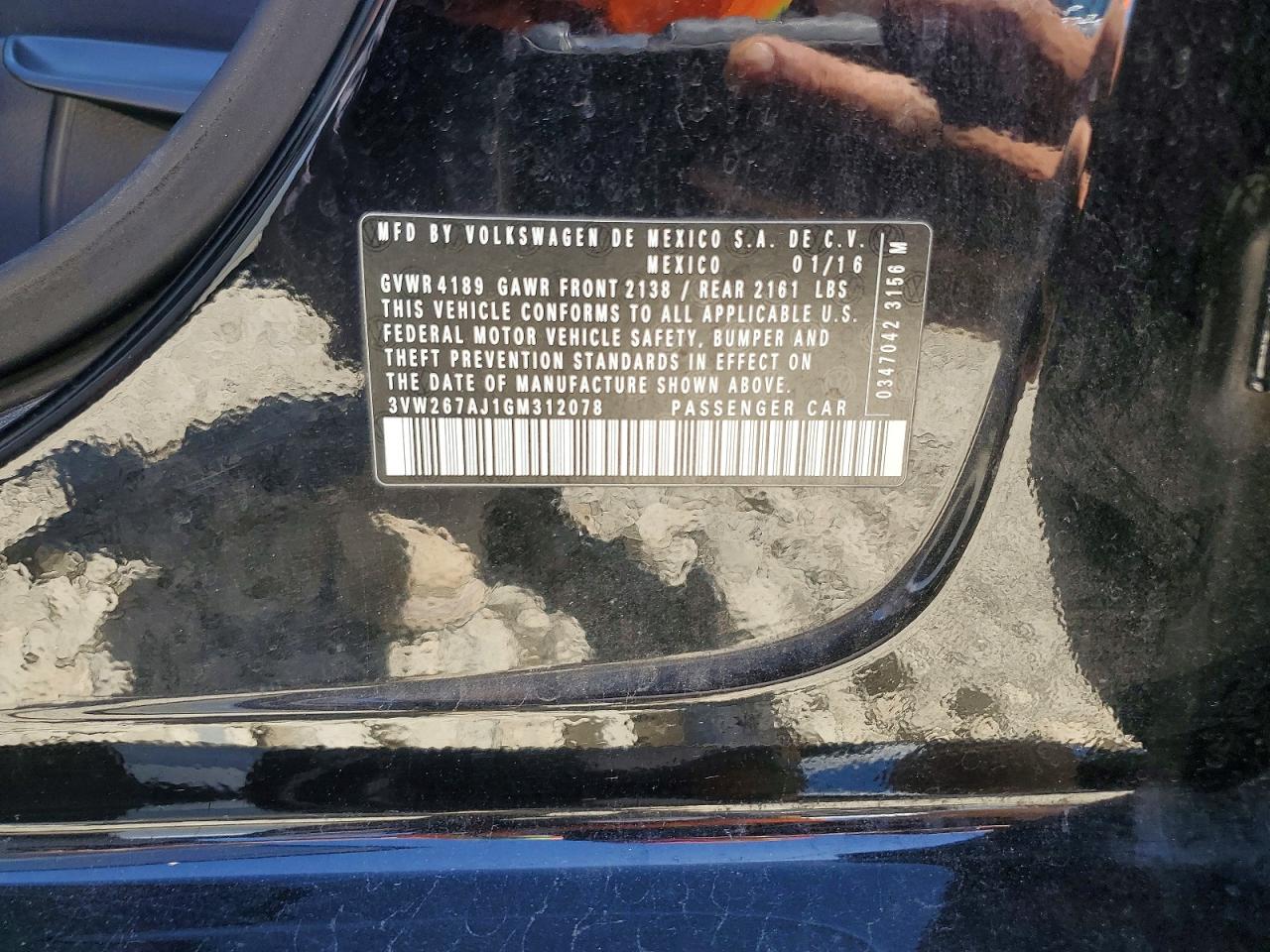 2016 Volkswagen Jetta VIN 3VW267AJ1GM312078 photo 12