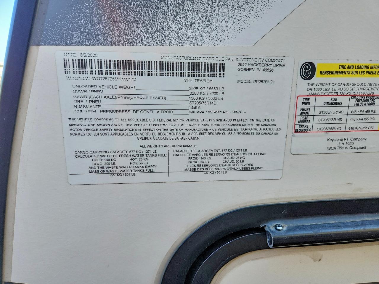 2021 KEYSTONE Passport VIN 4YDT26725MK410172 photo 10