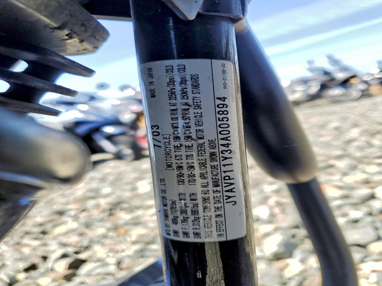 2004 Yamaha Xv VIN JYAVP11Y34A005894 photo 9