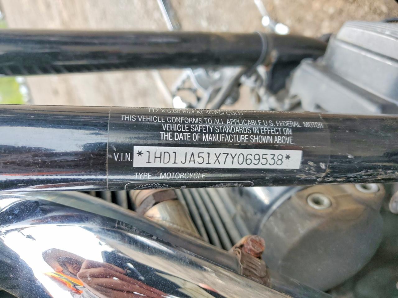 2007 HARLEY Fx VIN 1HD1JA51X7Y069538 photo 8