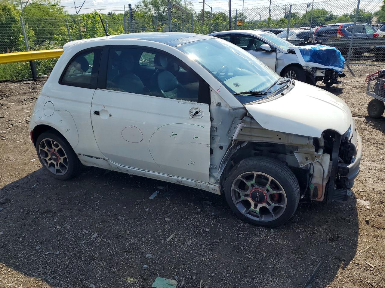 2013 FIAT 500 VIN 3C3CFFBR7DT692605 photo 4