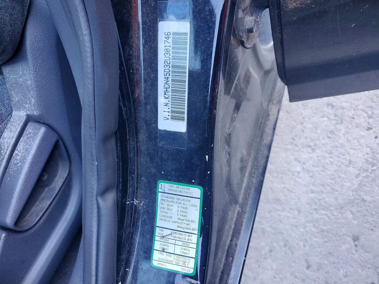2002 Hyundai Elantra VIN KMHDN45D32U301746 photo 12
