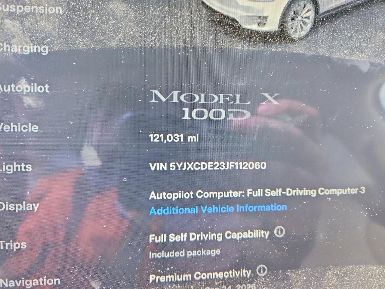 2018 TESLA Model x VIN 5YJXCDE23JF112060 photo 9