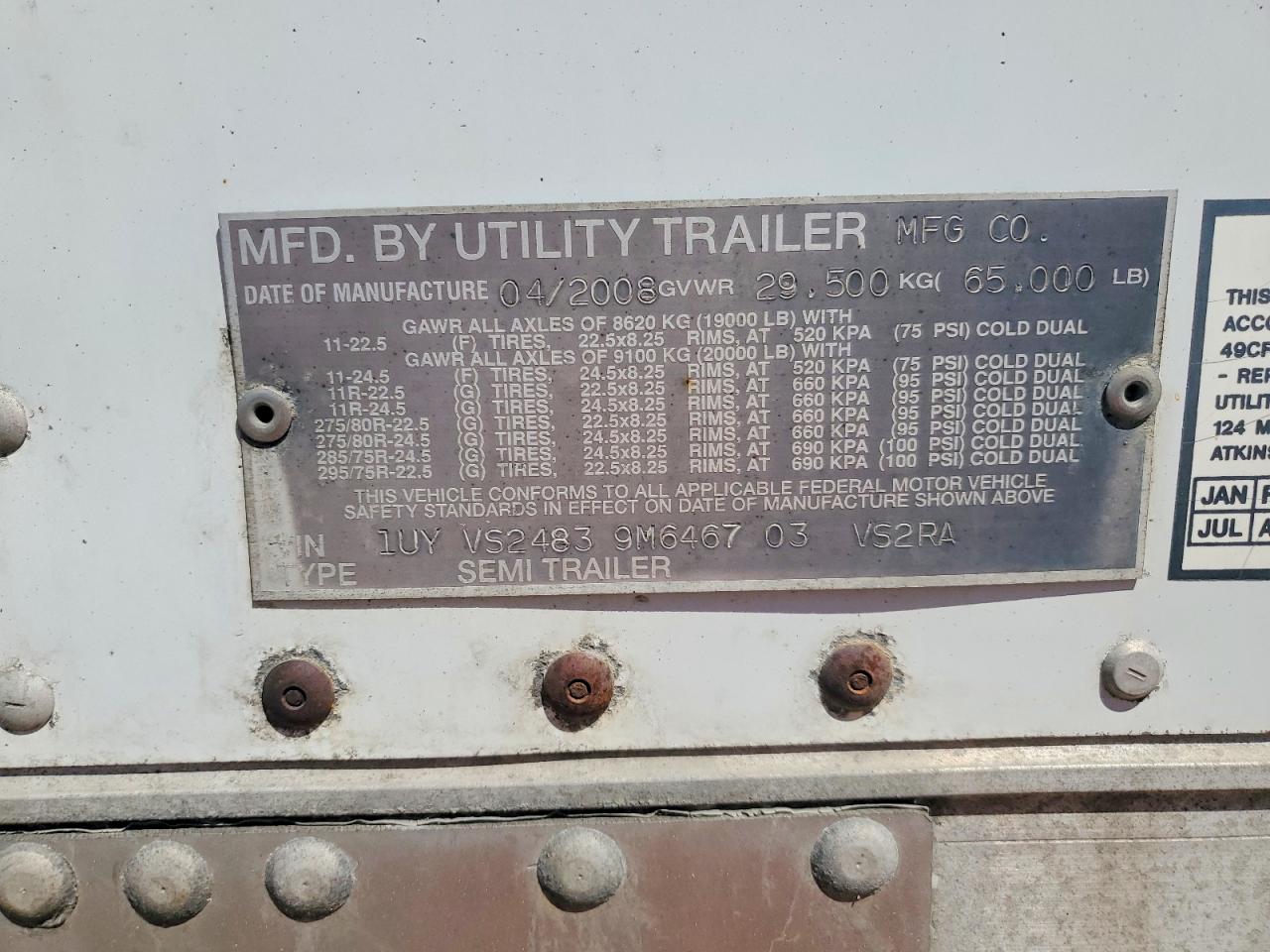 2009 UTILITY All models VIN 1UYVS24839M646703 photo 10