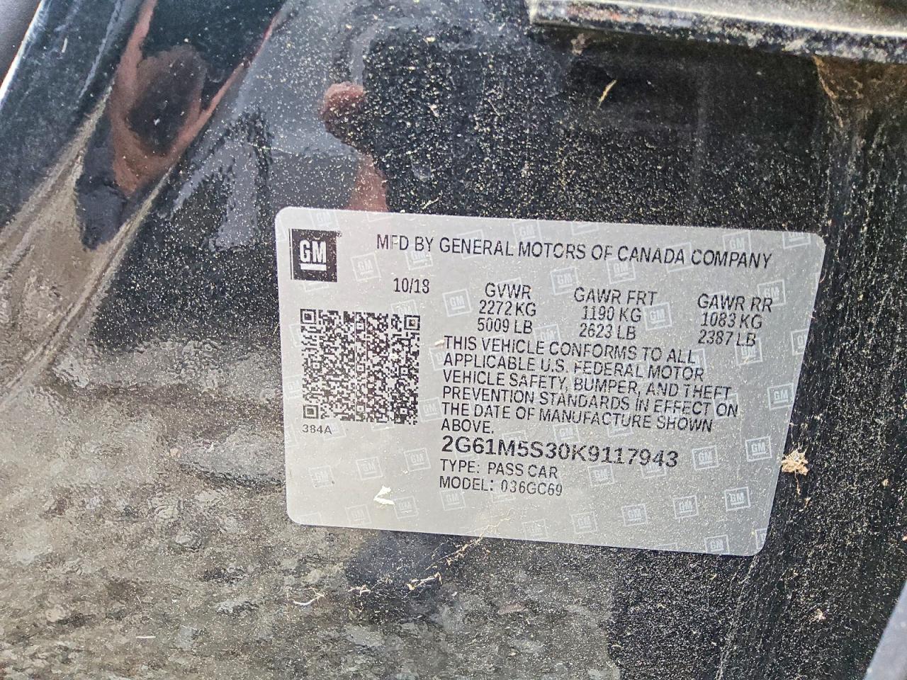 2019 Cadillac Xts VIN 2G61M5S30K9117943 photo 12
