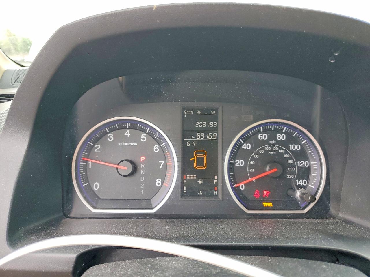 2008 HONDA Crv VIN 5J6RE48748L042533 photo 9