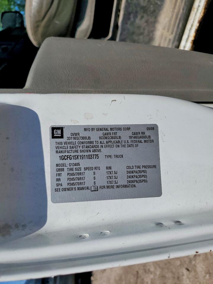 2009 Chevrolet Express VIN 1GCFG15X191103775 photo 12