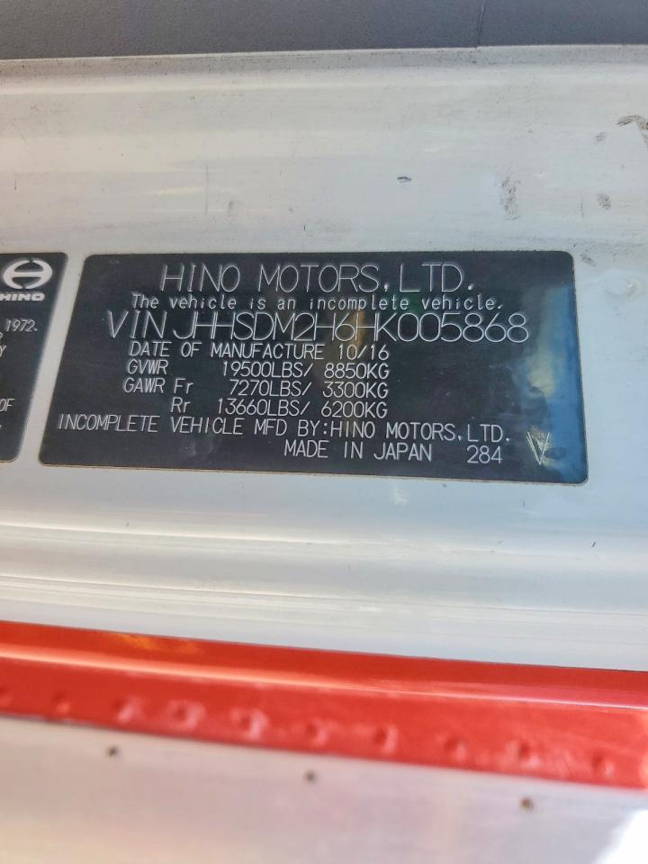2017 HINO All other VIN JHHSDM2H6HK005868 photo 12