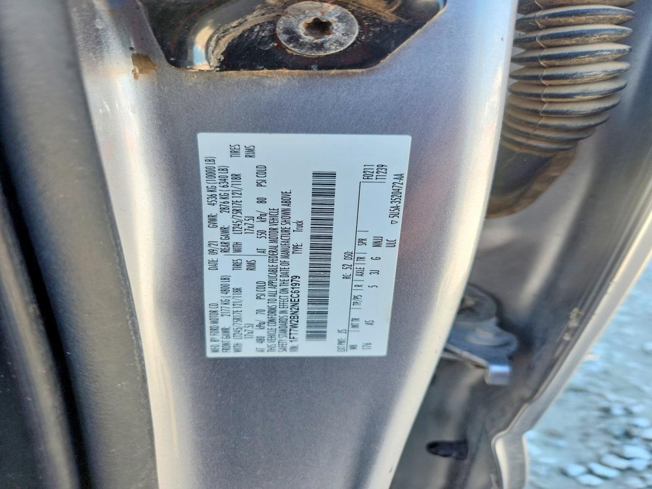 2022 Ford F250 VIN 1FT7W2BN2NEC61979 photo 12