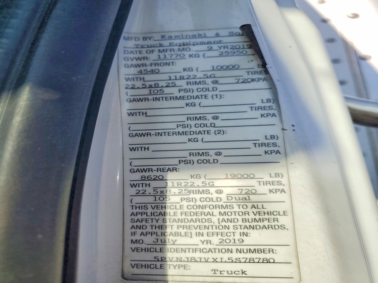 2020 HINO All other VIN 5PVNJ8JVXL5S78780 photo 10