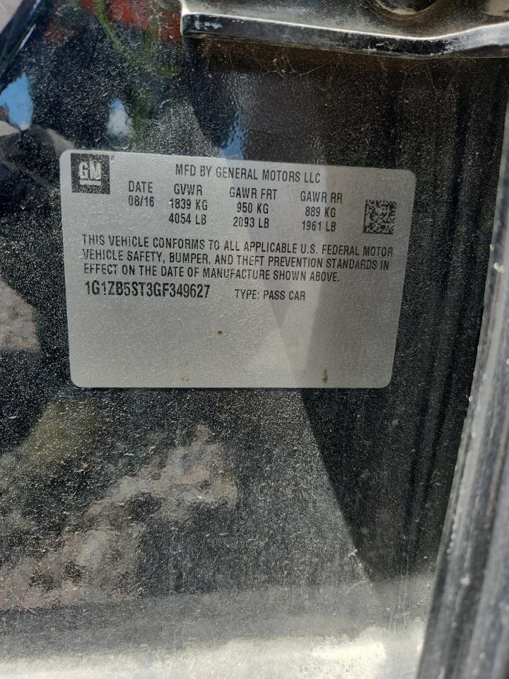 2016 Malibu VIN 1G1ZB5ST3GF349627 photo 12