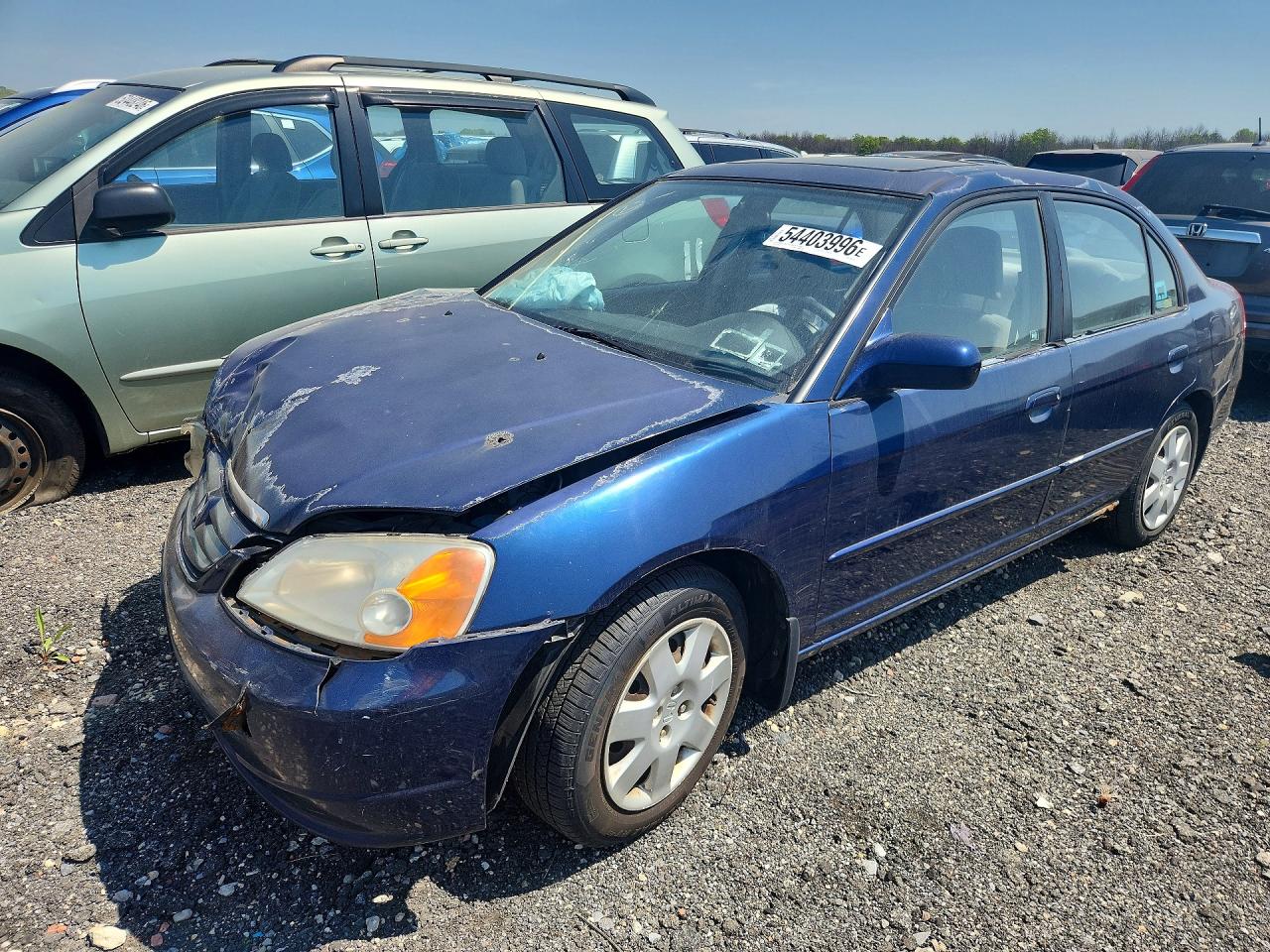 2002 Honda Civic VIN 2HGES26882H586715 photo 1