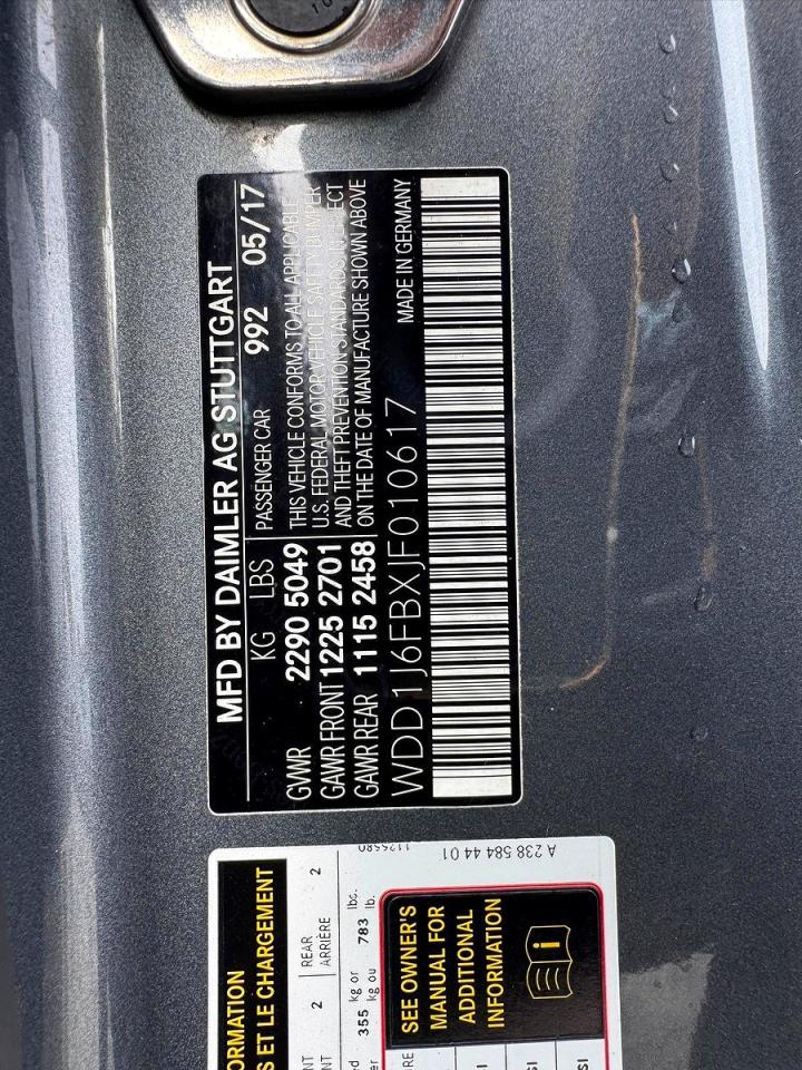 2018 MERCEDES-BENZ E-class VIN WDD1J6FBXJF010617 photo 10