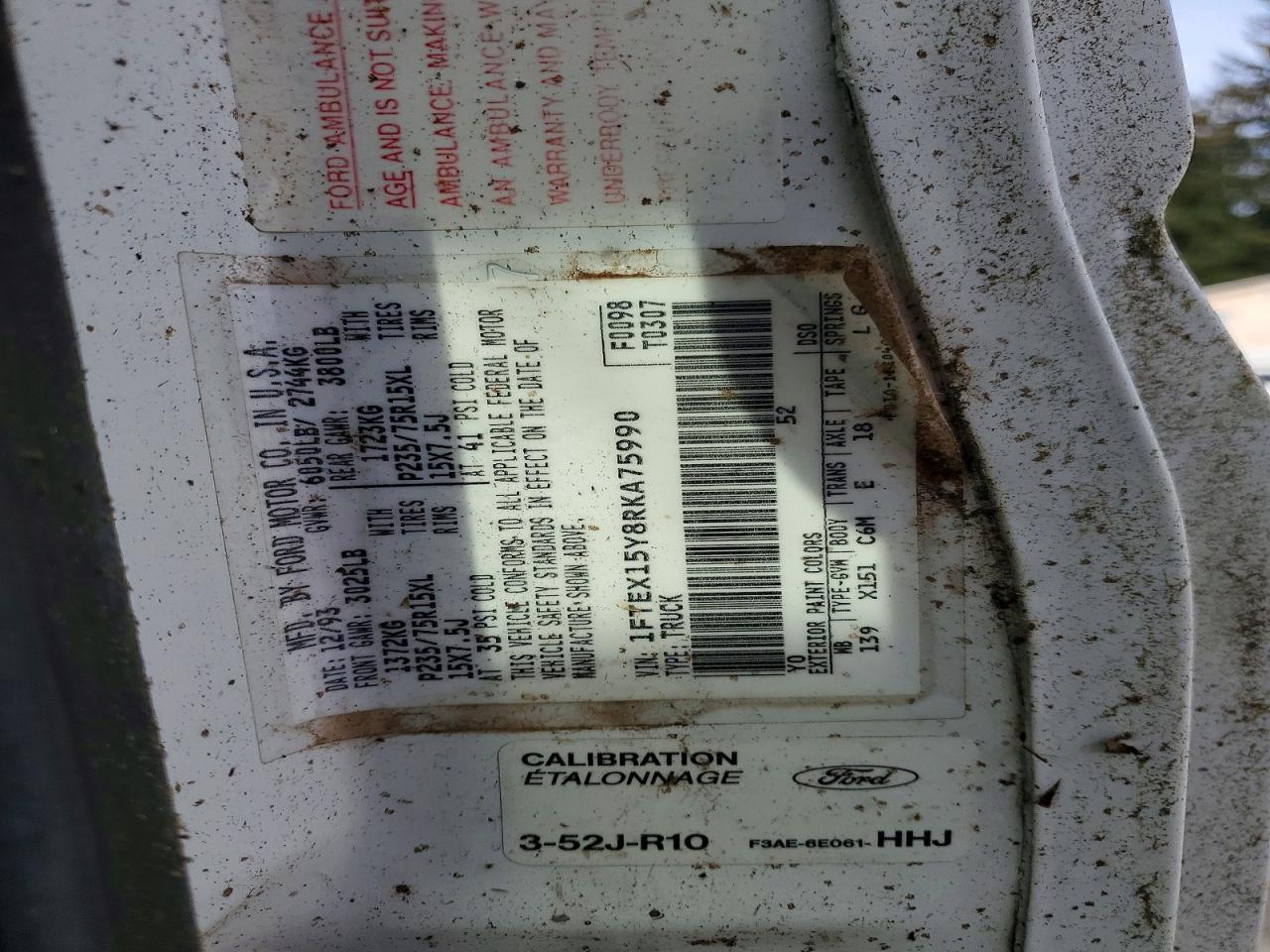 1994 Ford F150 VIN 1FTEX15Y8RKA75990 photo 12