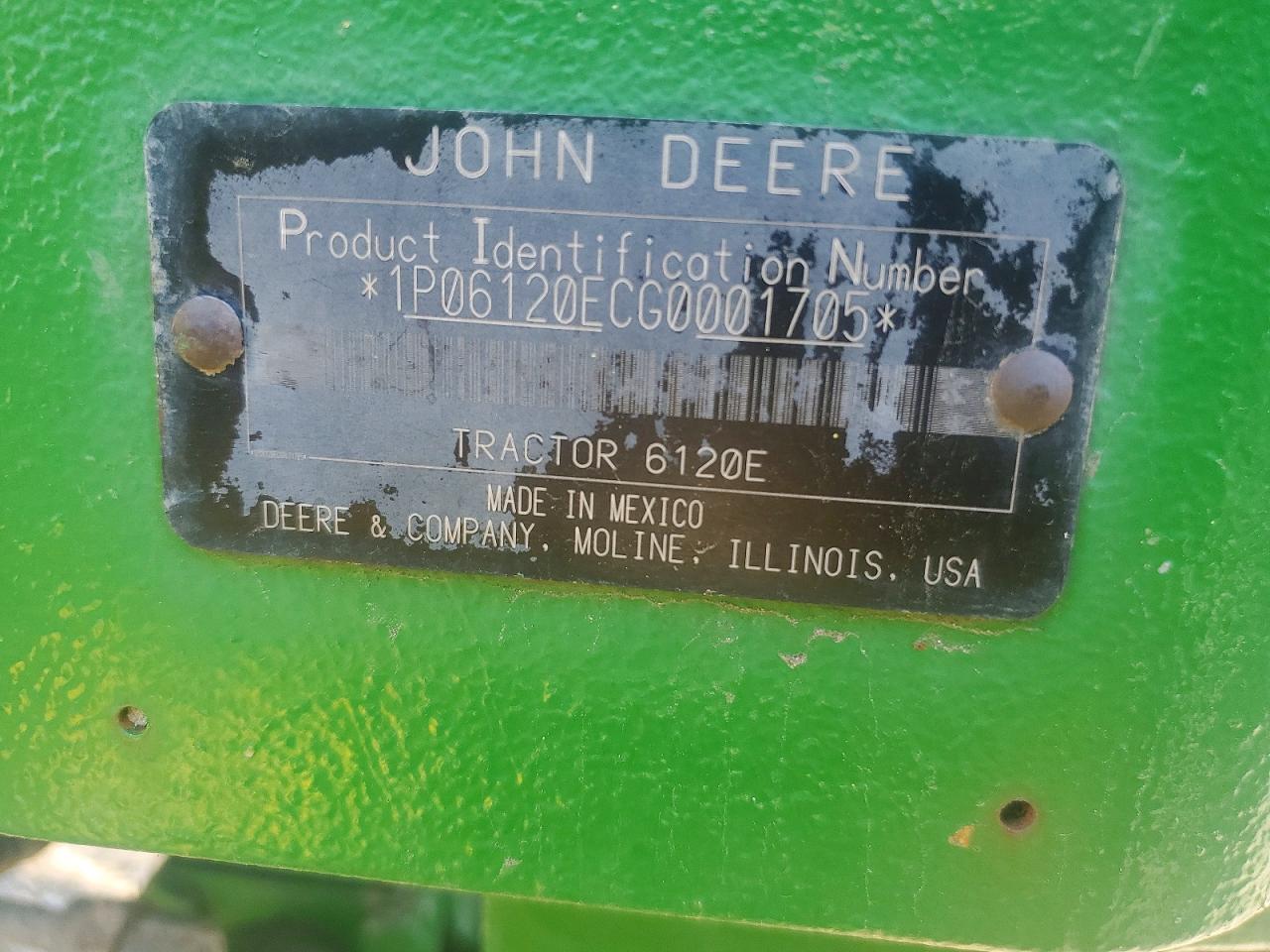 2016 JOHN Tractor VIN 1P06120ECG0001705 photo 10