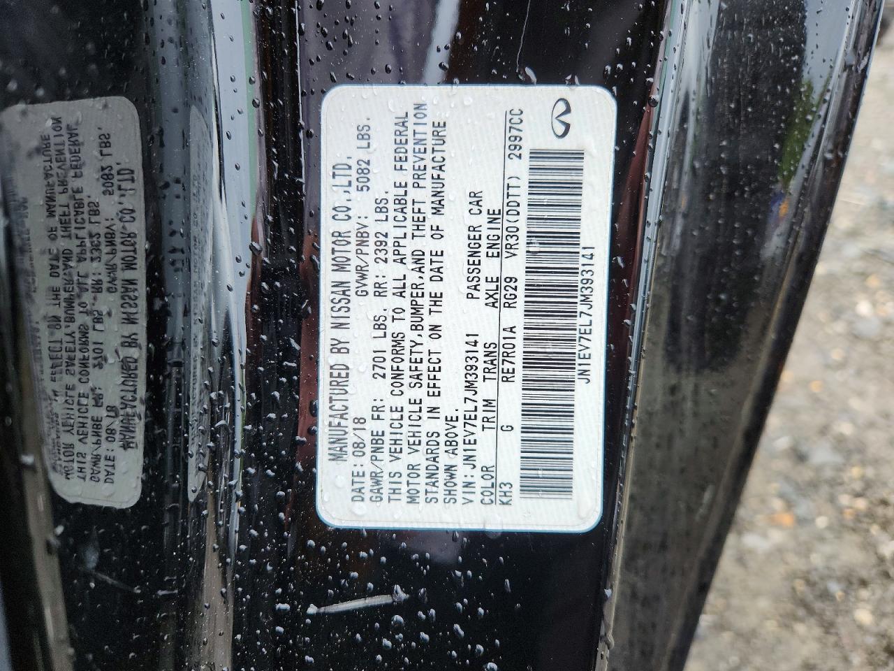 2018 Infiniti Q60 VIN JN1EV7EL7JM393141 photo 12