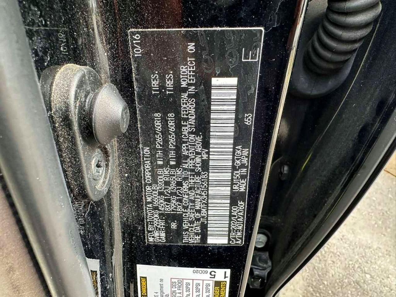 2017 Lexus Gx VIN JTJBM7FX3H5156183 photo 10