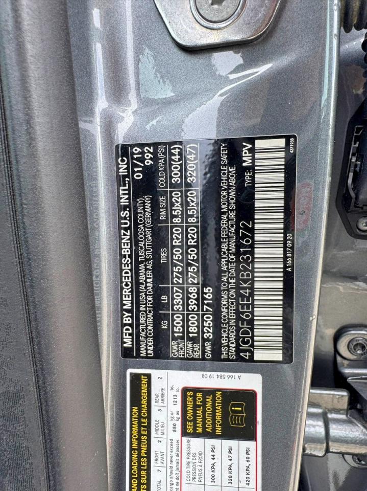 2019 MERCEDES-BENZ Gls-class VIN 4JGDF6EE4KB231672 photo 10