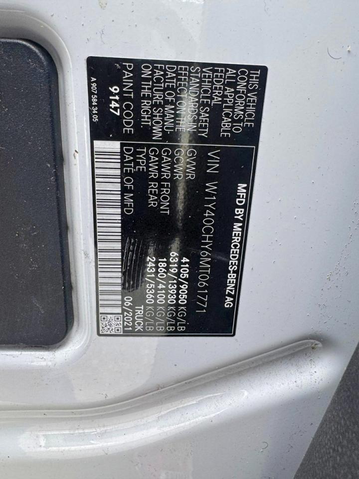 2021 MERCEDES-BENZ Sprinter VIN W1Y40CHY6MT061771 photo 11