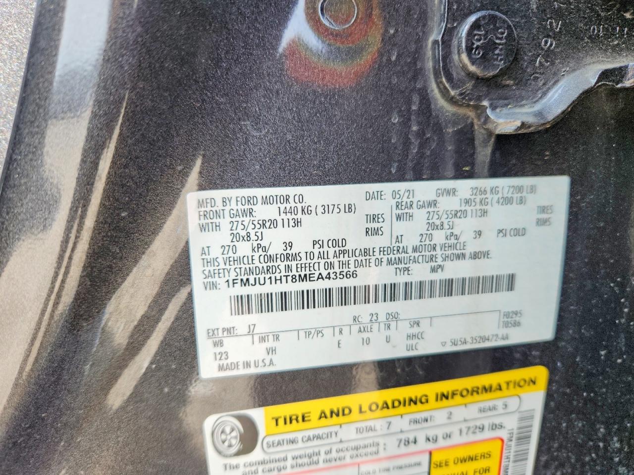 2021 Ford Expedition VIN 1FMJU1HT8MEA43566 photo 12