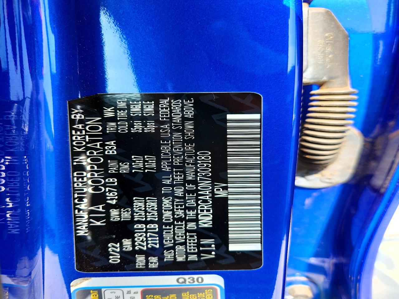 2022 Kia Seltos VIN KNDERCAA0N7309180 photo 12