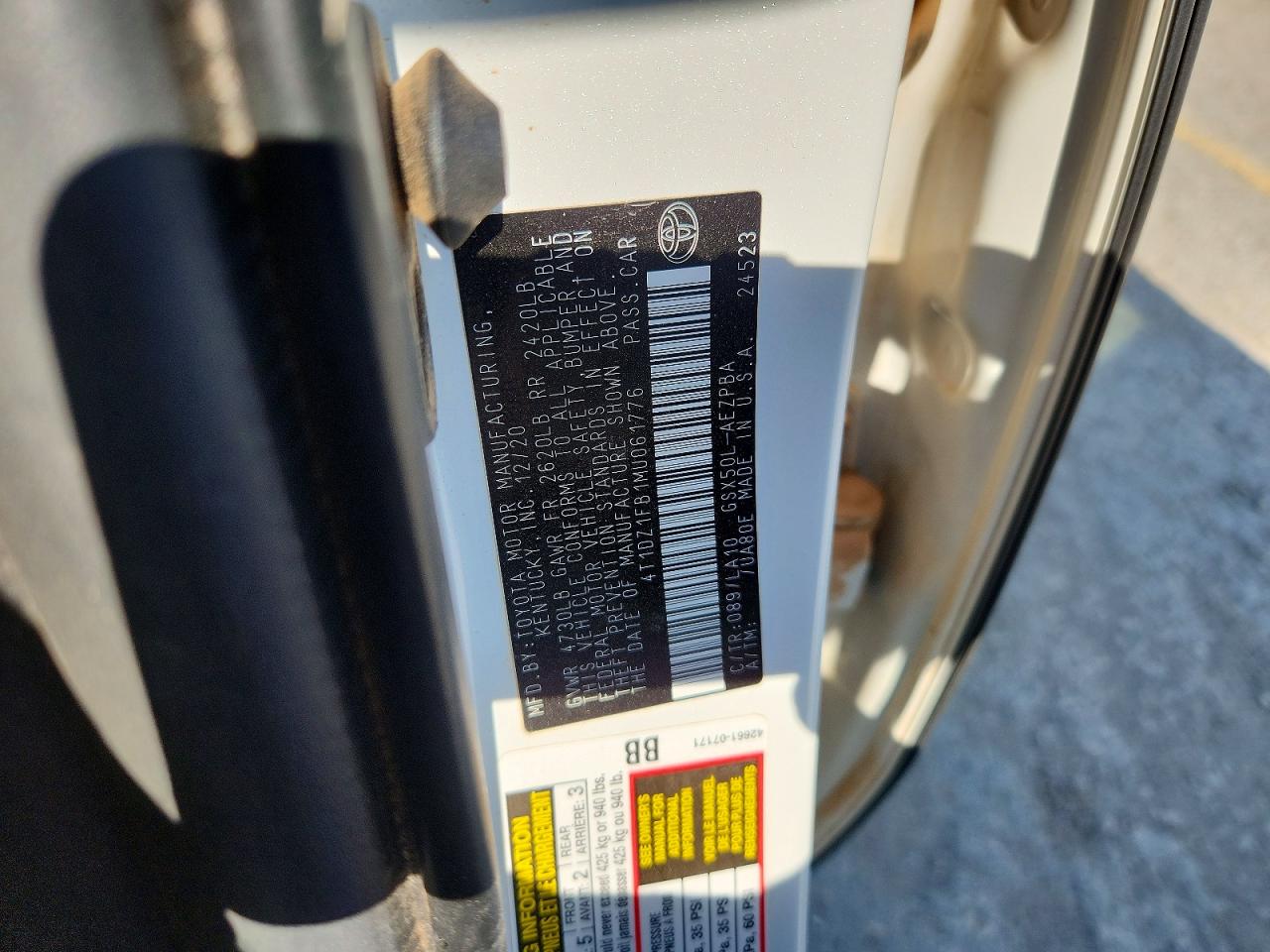 2021 Toyota Avalon VIN 4T1DZ1FB1MU061776 photo 12
