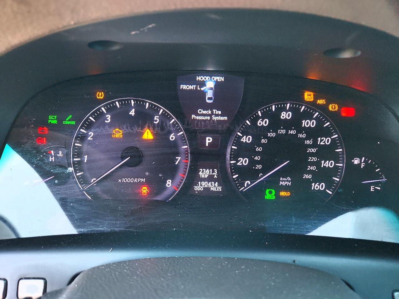 2007 Lexus Ls460 VIN JTHGL46F175018365 photo 9