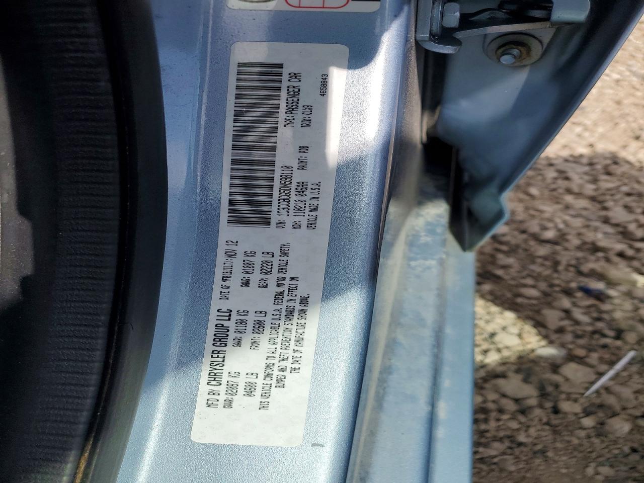 2013 Chrysler 200 VIN 1C3CCBCG5DN598110 photo 12