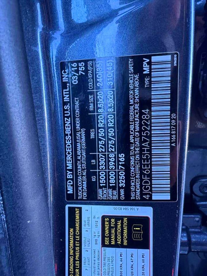 2017 MERCEDES-BENZ Gls-class VIN 4JGDF6EE5HA752284 photo 10