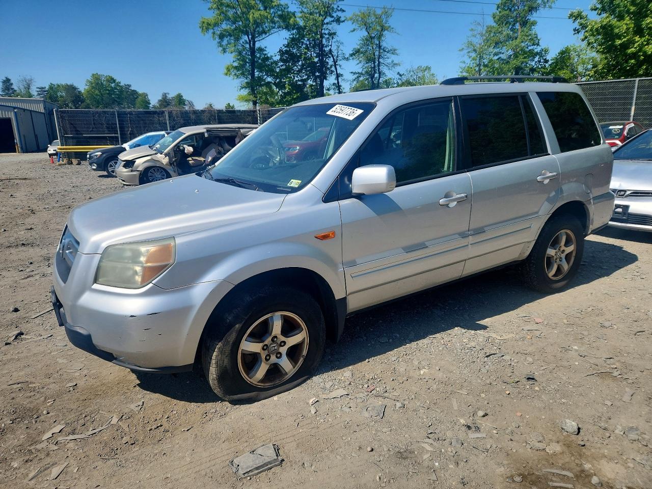 2006 HONDA Pilot VIN 2HKYF18446H516341 photo 1