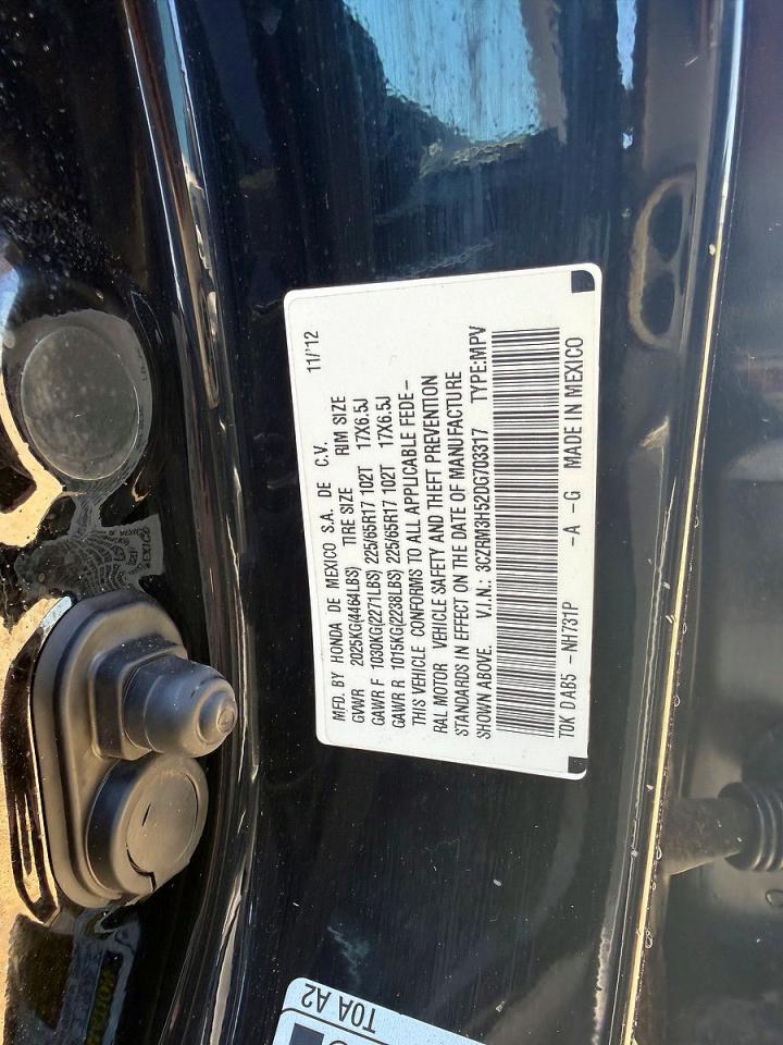 2013 Honda Crv VIN 3CZRM3H52DG703317 photo 10